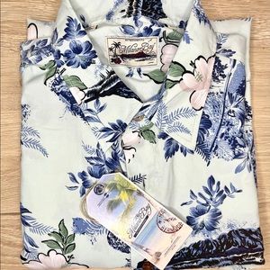 Tropical/Hawaiian Themed Casual Button Down Shirt